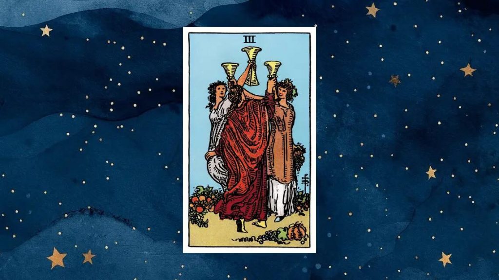 Drei der Kelche im Tarot: Bedeutung und Kombinationen