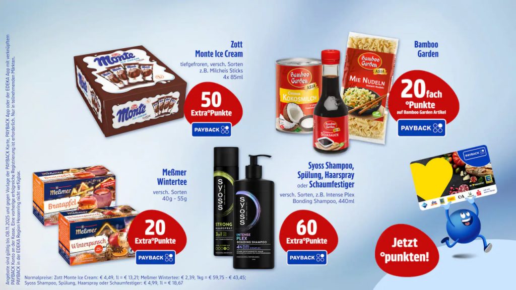 EDEKA-Aktion vom 4.–8. November: bis zu 200 PAYBACK-Punkte