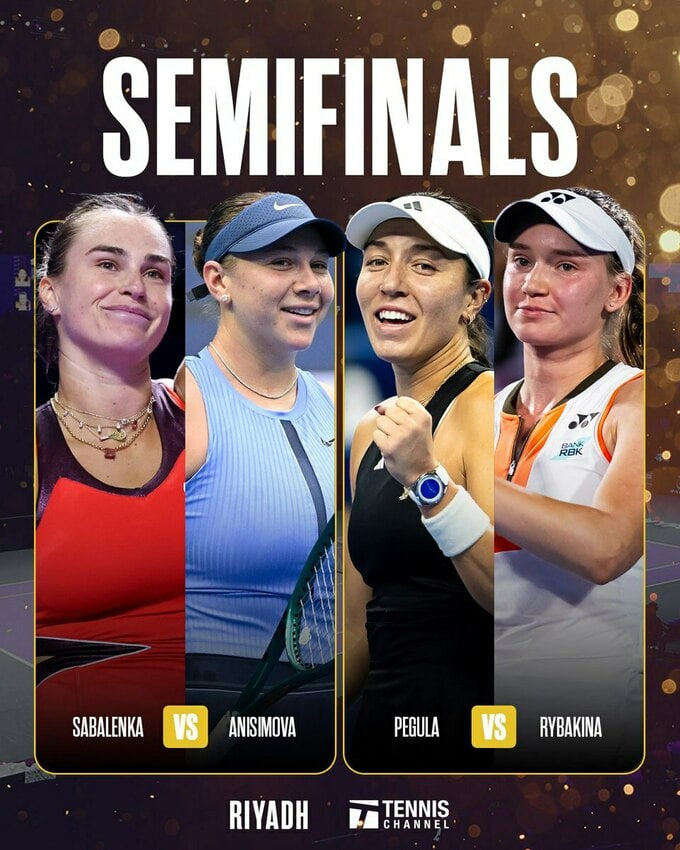Halbfinal-Paarungen der WTA Finals 2025 stehen fest