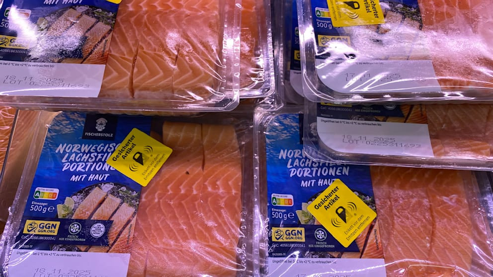 Lidl schützt Gulasch und Lachs mit Diebstahlsicherung