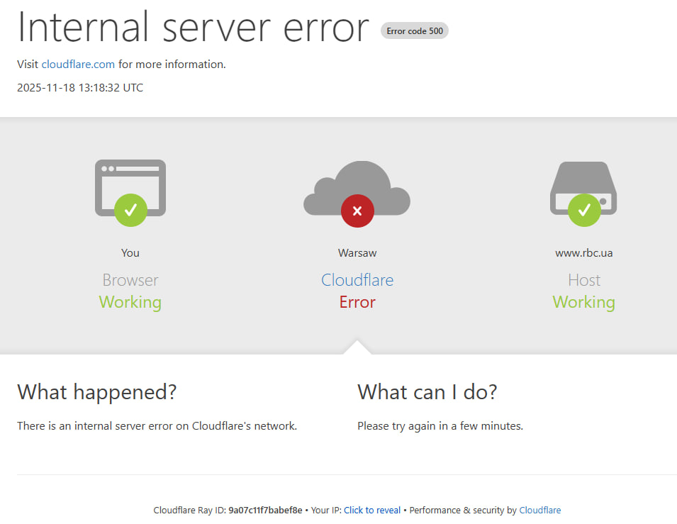 Warum CloudFlare heute in Deutschland nicht funktioniert