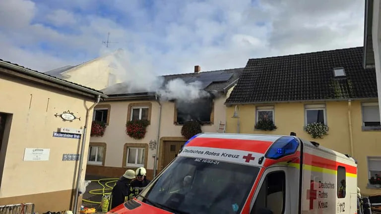 Hausbrand in Schwabenheim fordert zwei Todesopfer