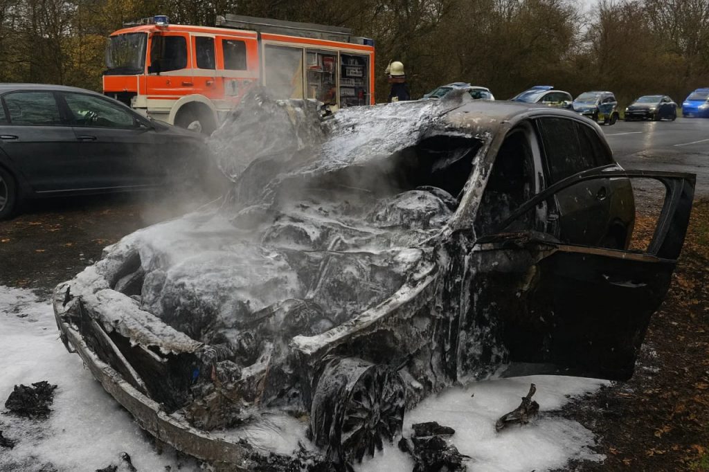 Hagen: Kinderfeuerwerk setzt Mercedes in Brand – Nikolaustag endet mit Totalschaden Kinderfeuerwerk setzt Mercedes in Hagen in Brand