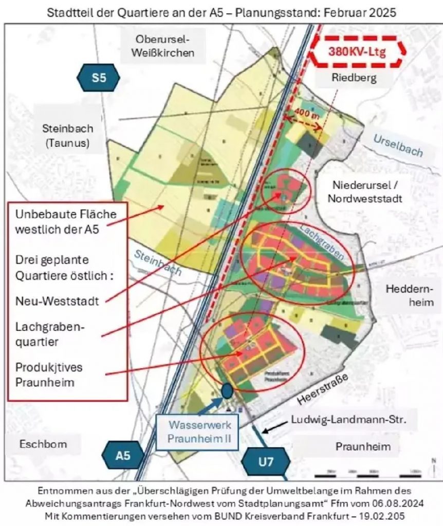 Neuer Stadtteil im Nordwesten Frankfurts geplant