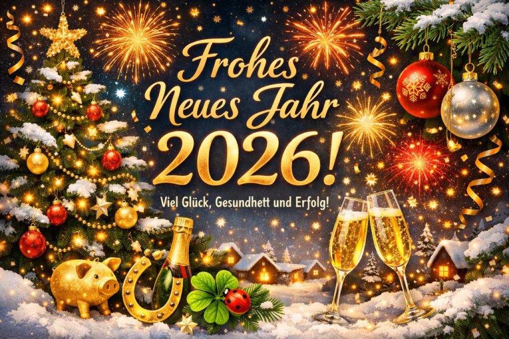 Die besten Wünsche zum Silvesterabend und zum Neuen Jahr 2026 Die besten Wünsche zu Silvester und Neujahr 2026