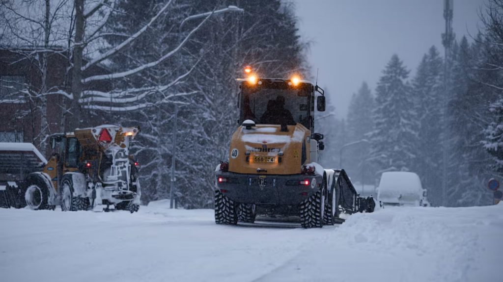Arktischer Winter bringt Schneesturm nach Deutschland