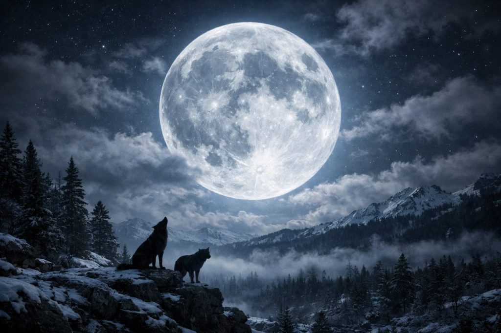 Wolfsmond am 3. Januar 2026: Was ihn besonders macht und was er uns bringt Wolfsvollmond, 3. Januar 2026: Name und Auswirkungen