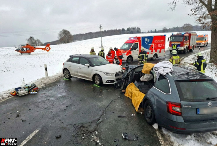 Nümbrecht: Frontalunfall auf L38 – Mann schwer verletzt