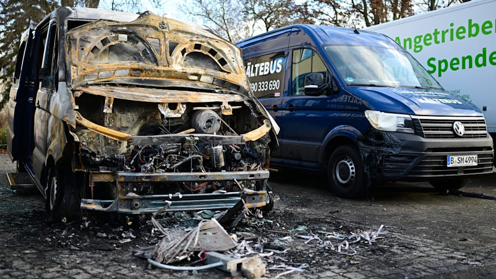Attacke auf Hilfe in der Kälte: Staatsanwaltschaft sieht Obdachlosen als Serien-Brandstifter Obdachloser zündet alle Berliner Kältebusse an