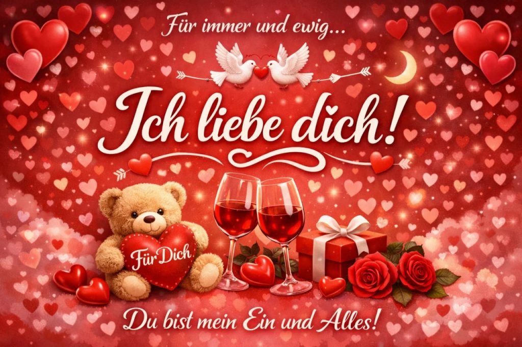 Valentinstag 2026: Glückwünsche in Gedichten, Bildern und SMS
