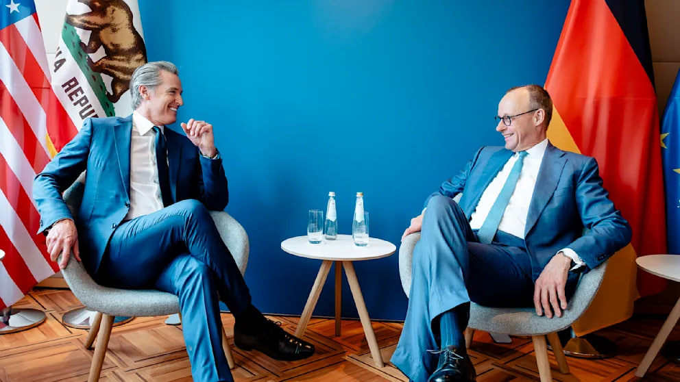 Treffen von Merz mit Newsom sorgt in den USA für Empörung – Grenell spricht von „größtem Fehler“ Foto von Merz und Newsom löst Skandal: Reaktion aus den USA