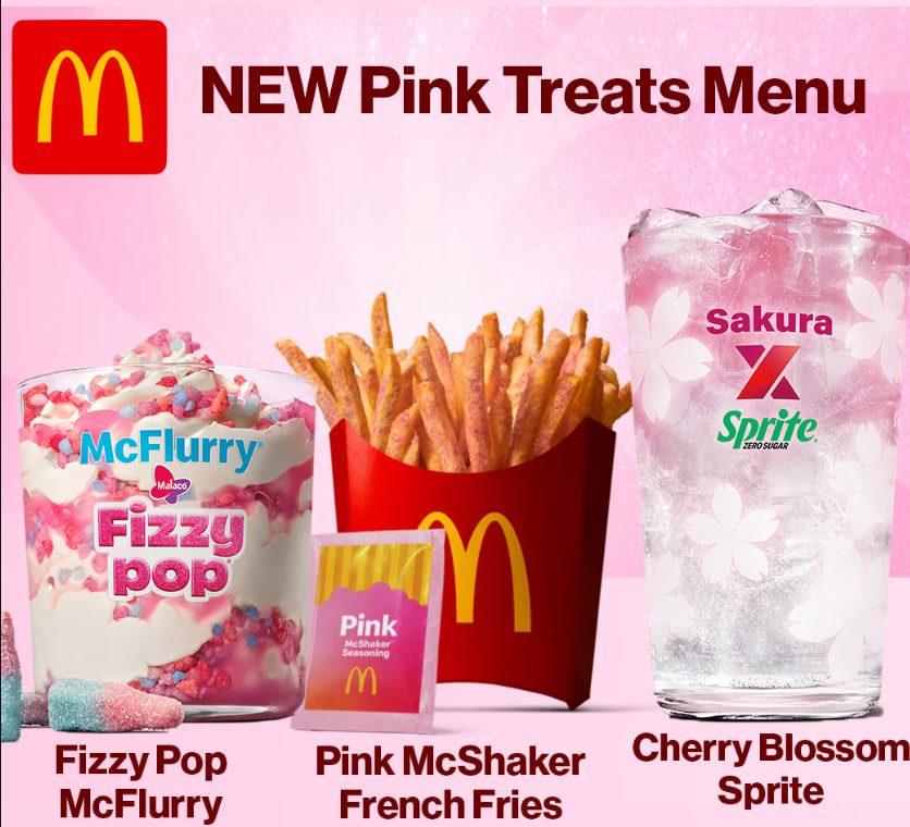 Pinkes Menü bei McDonald’s: Wann kommen spezielle McFlurry, McShaker und Sprite nach Deutschland? Pinkes McDonald’s-Menü: Wann kommt es nach Deutschland?