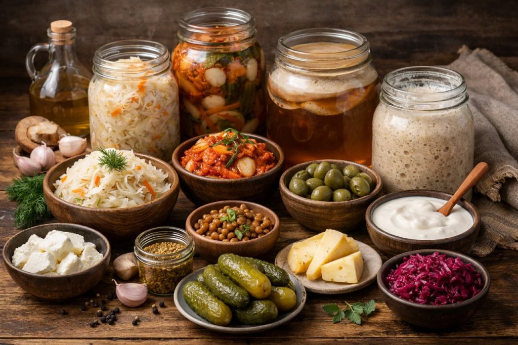 Natürliche Probiotika: welche Lebensmittel wirklich wirken und wie man sie richtig konsumiert Fermentierte Lebensmittel: Auswahl und Verzehr richtig