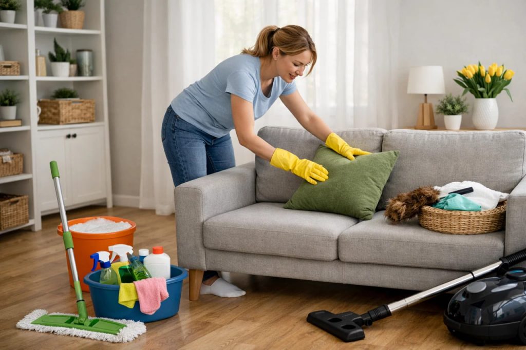 Frühjahrsputz Checkliste 2026: Raum für Raum zum sauberen Zuhause Frühjahrsputz Checkliste 2026: Raum für Raum aufräumen