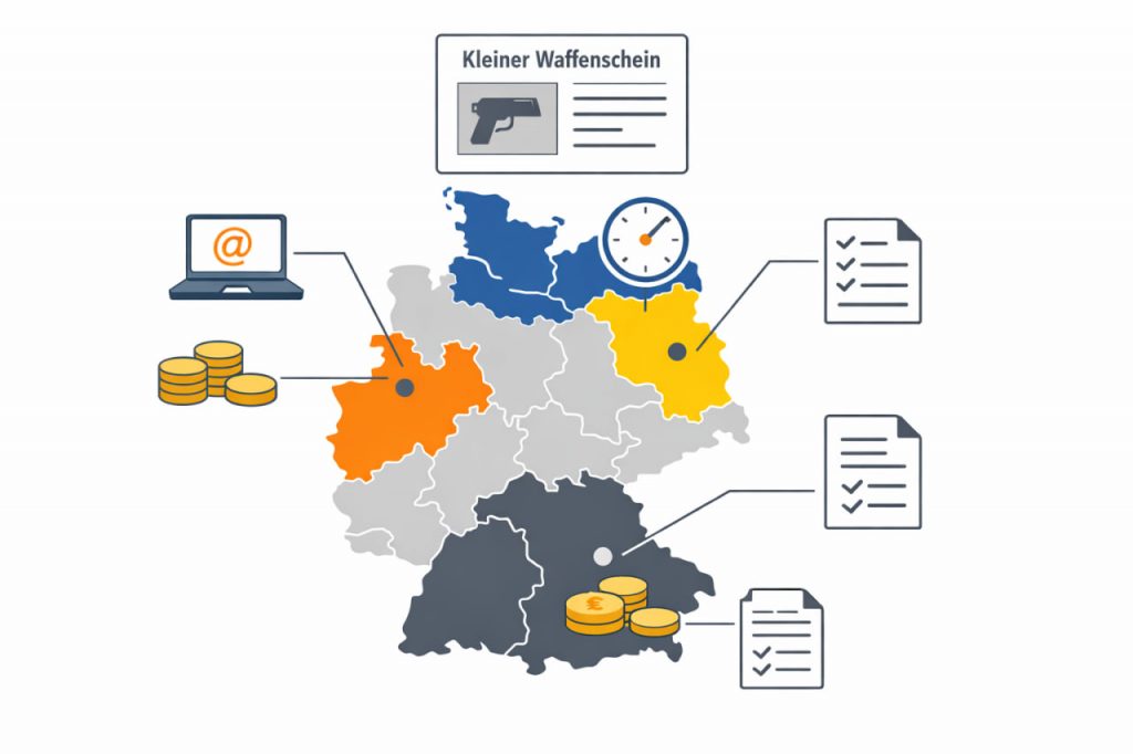 Kleiner Waffenschein in Deutschland 2026: Unterschiede nach Stadt, Bundesland und Behörde