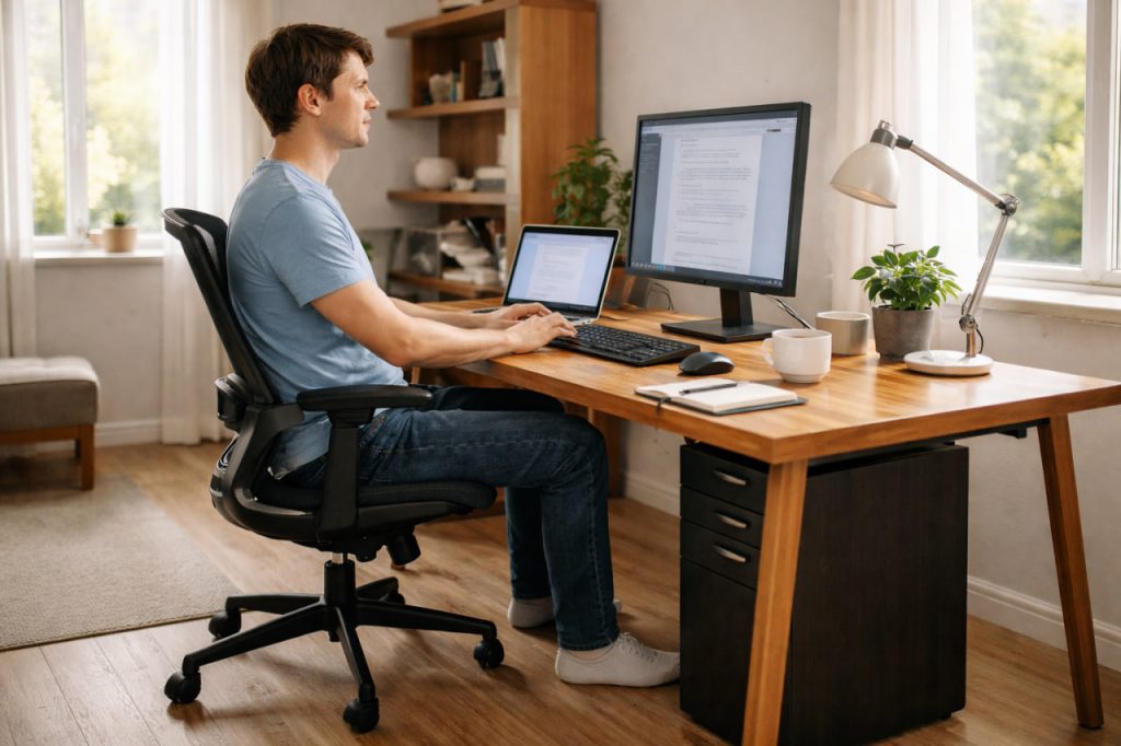 Rückenschmerzen Homeoffice: Übungen & Ergonomie-Tipps | VollVeggie