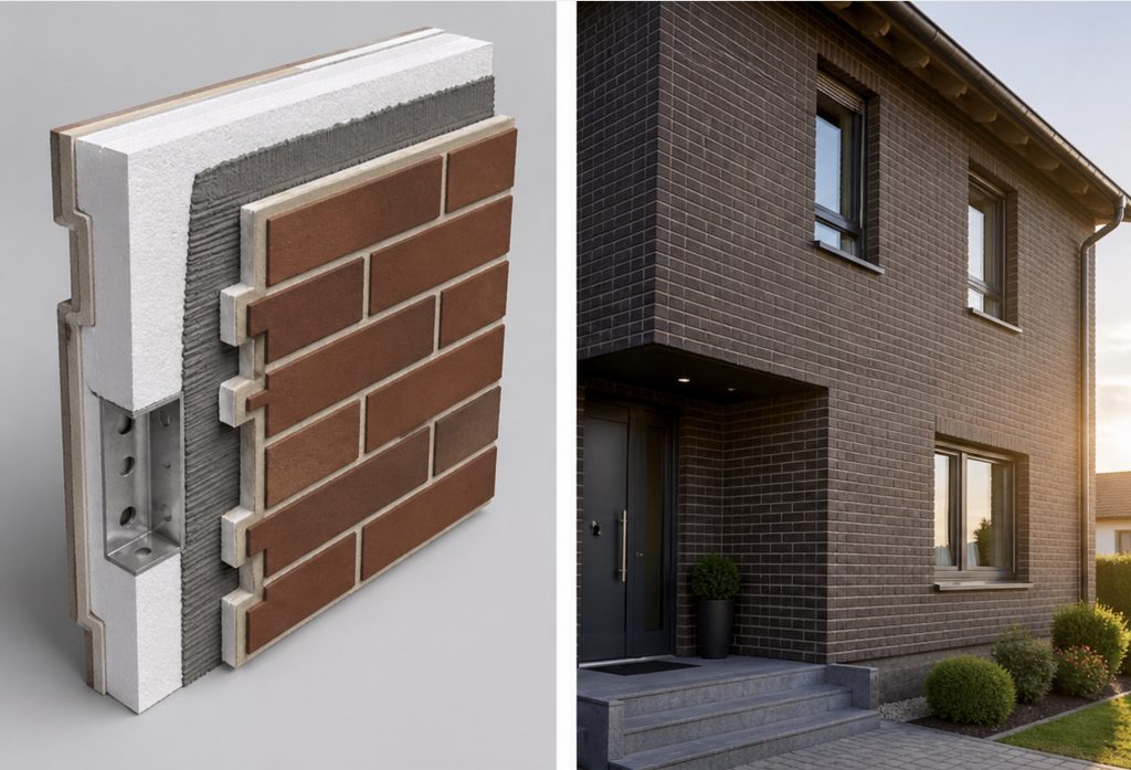 Klinker-Thermopaneele von Royal Facade
